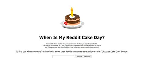 reddit what is cake day